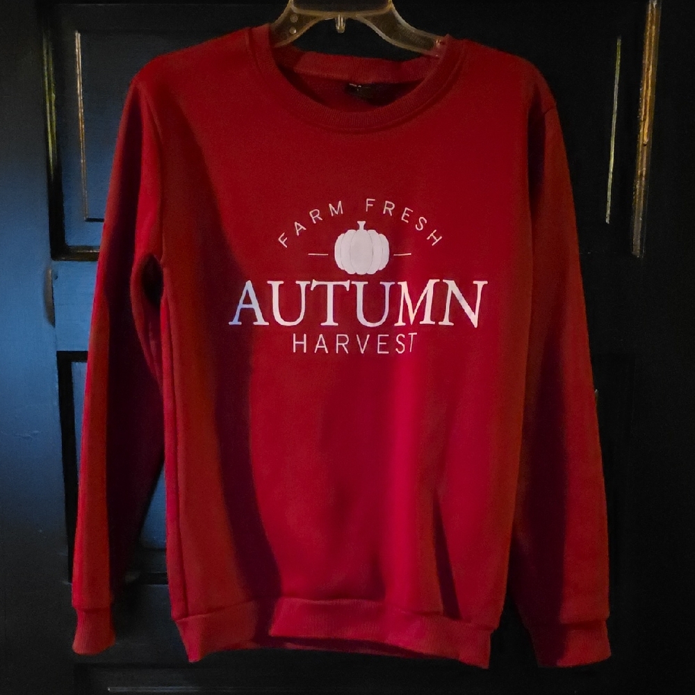 Red Autumn Harvest Sweatshirt